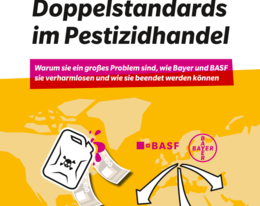 Broschüre "Doppelstandards im Pestizidhandel"